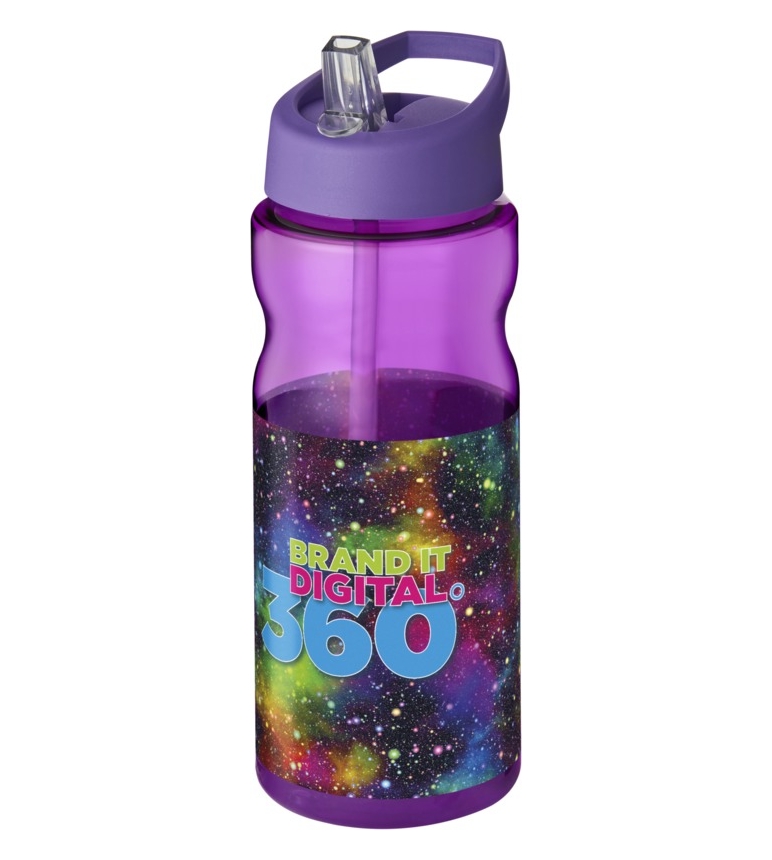 Custom Printed Purple Sports Water Bottle Full Colour