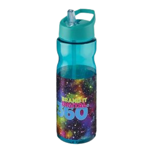 Custom Printed Sports Bottle with Spout lid
