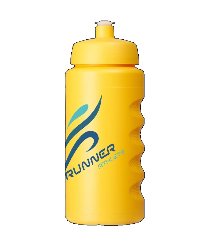 Custom printed 500 ml sport bottle with grip - 2 colour print