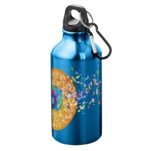 Oregon Aluminium Water Bottle | 400 ml | Custom-Printed | Full-Colour Print