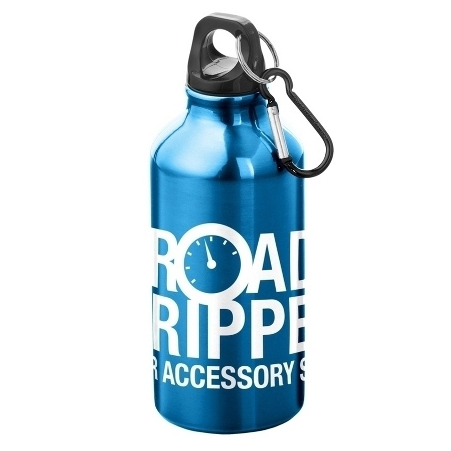Custom printed Oregon 400 ml aluminium water bottle - 1 colour print