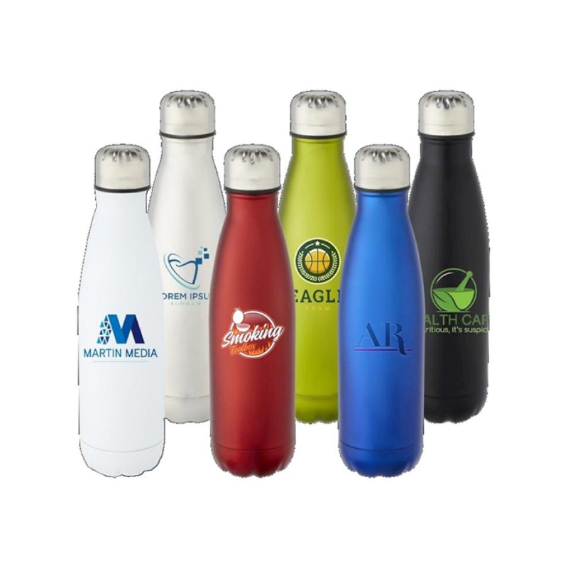Custom printed Cove stainless steel insulated water bottles