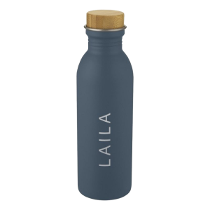 Laser engraved stainless steel water bottle
