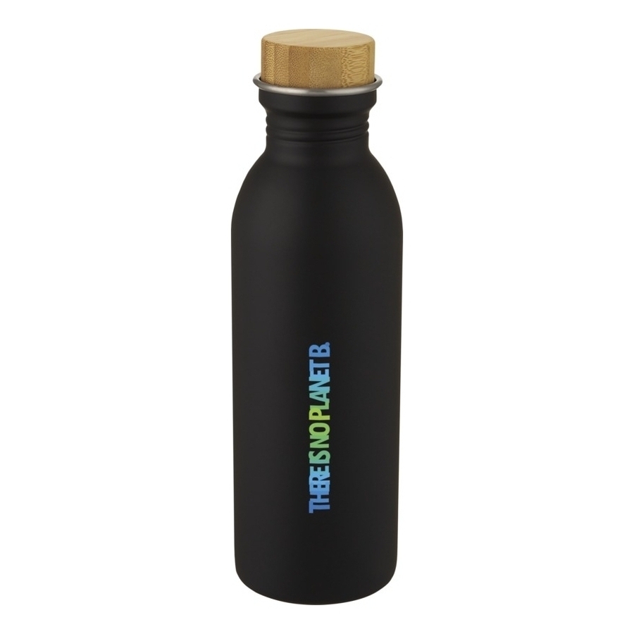 CCustom printed Kalix water bottle - black with 1 colour print
