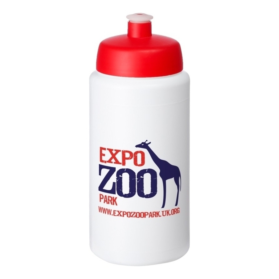 Custom printed 500 ml sport bottle with grip - 2 colour print