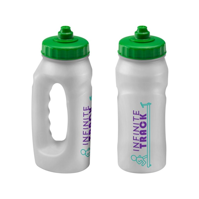 Custom Printed Jogger-ClearBody-GreenValveLid-Branded