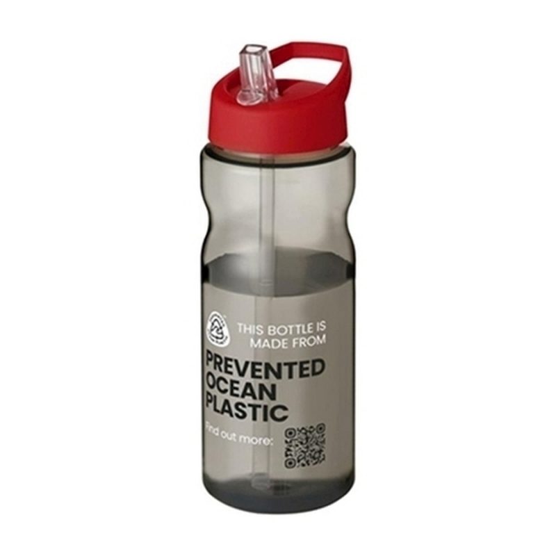H2O Active | 650 ml Spout Lid Sports Bottle | Prevented Ocean Plastic | Custom-Printed | 1 Colour Print - Image 4