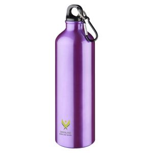 Custom printed Pacific 770 ml aluminium water bottle - purple with full colour print